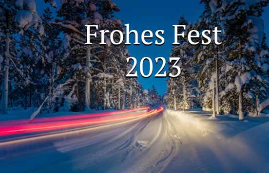 Schöne Weihnachten und gutes Neues!